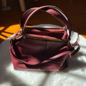 Burgundy jcrew bag